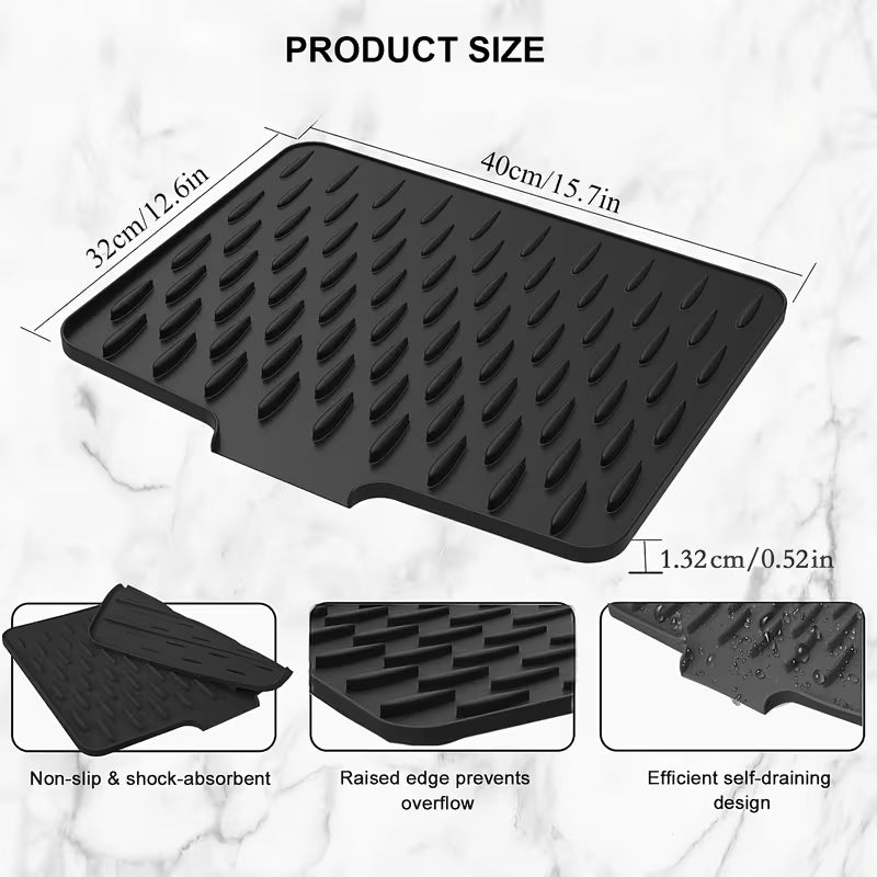 Sink Mat 26 × 32 cm | Durable Non-Slip Kitchen Sink Protector